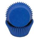 Bright Blue Mini Cupcake Papers